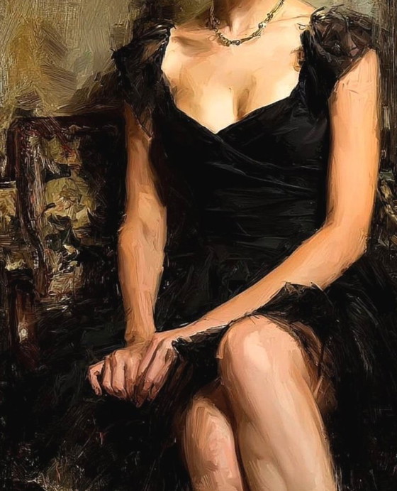 Image 1 of Splendid work by Ruggero Salvatore "Serenità" 60x45 cm