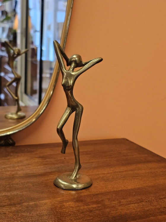 Vintage Brass Figurine Dancing Woman Ballerina – Decorative Objects (photo 2 of 8)