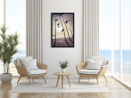 Acrylic and ink on stretched canvas, 100x65cm – Paintings & Drawings, Wood (photo 6 of 15)