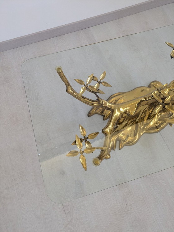 Image 1 of Willy Daro - Tavolino - Bonzaï - Ottone, vetro