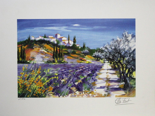 Fort, Ella - La Lavendes - Color lithograph