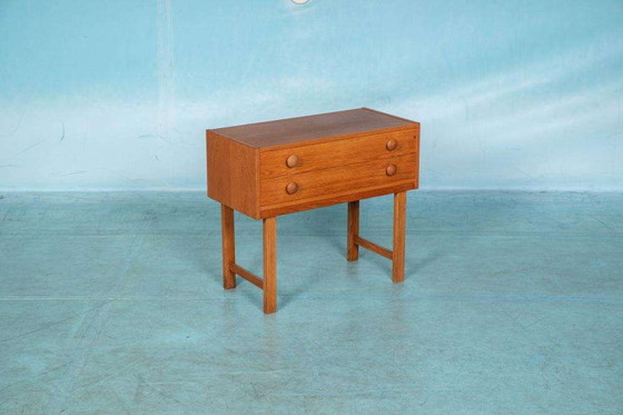 Image 1 of Minimalist chest of drawers oak blond Scandinavian vintage chest