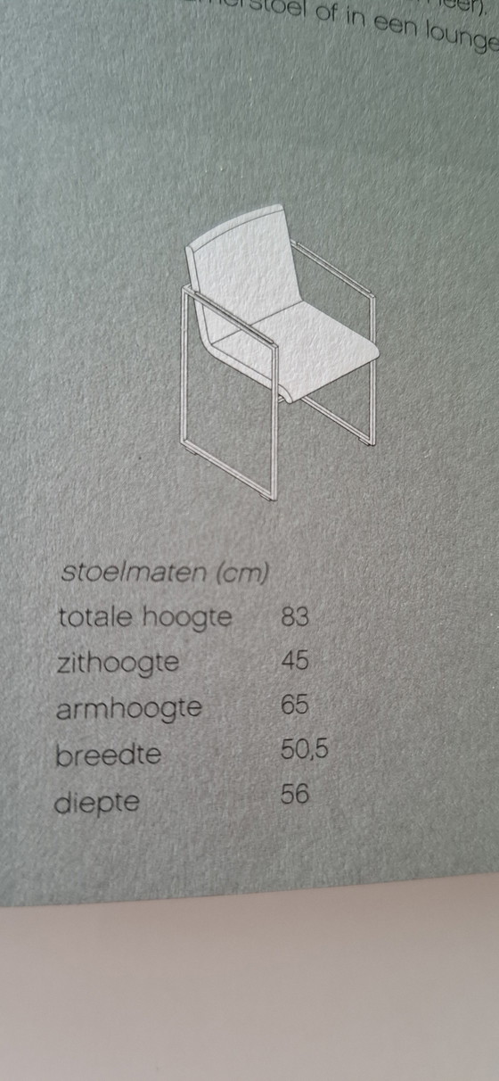 Image 1 of 5x Arco Frame Stoel Zwart Leer