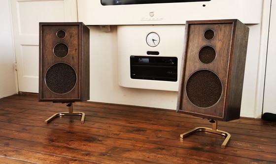 Image 1 of Set di altoparlanti retrò vintage