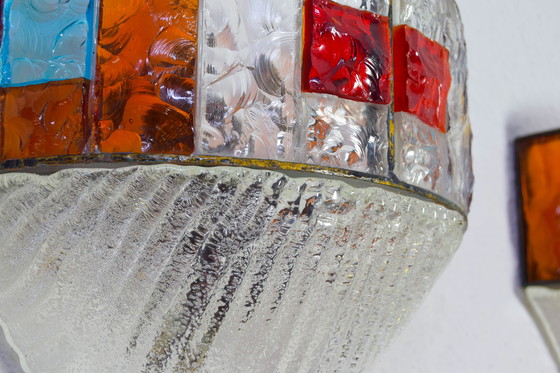 Image 1 of Juego de dos apliques de Poliarte Longobard de mediados del siglo XX.