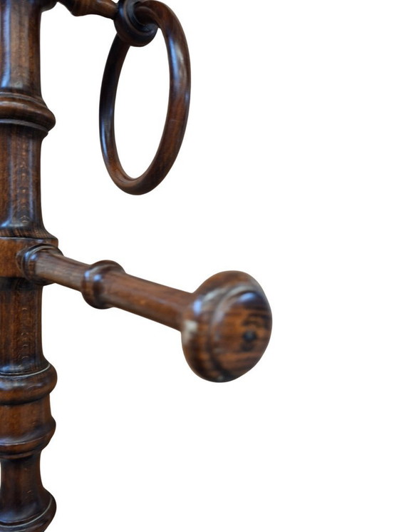 Image 1 of Elegante Badezimmer-Stehlampe aus Buche