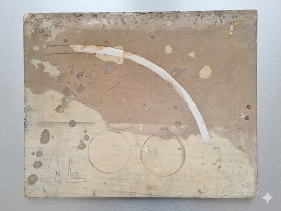 Image 1 of Oil painting “Küstendorf”, 1959 – Dr. Heinz Beisker (1908–1991) – Düsseldorf School
