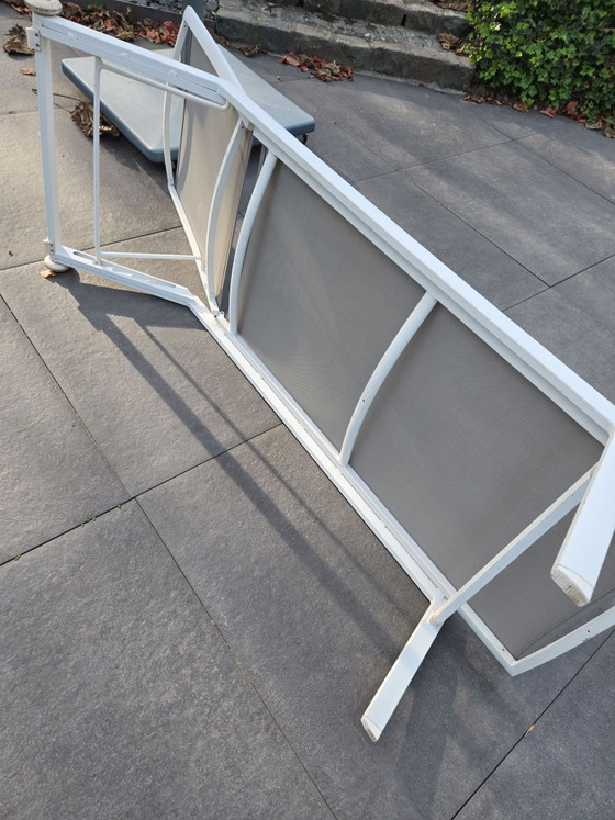 Aluminum Lounge Chairs and Side Table – Jati & Kebon, Lounge sets, Textile, Aluminium (photo 9 of 12)