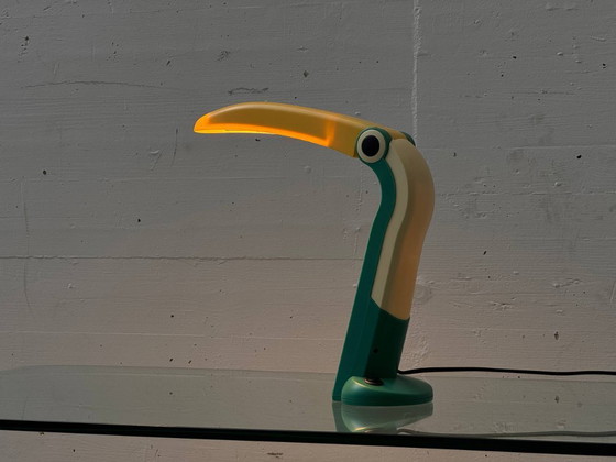 Image 1 of Pop Art icon Toucan table lamp, Italy 1980s
