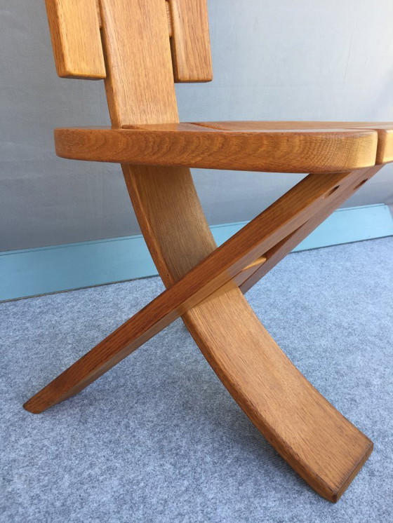 Image 1 of PIERRE CHAPO / SELTZ - 4 VINTAGE CHAIRS