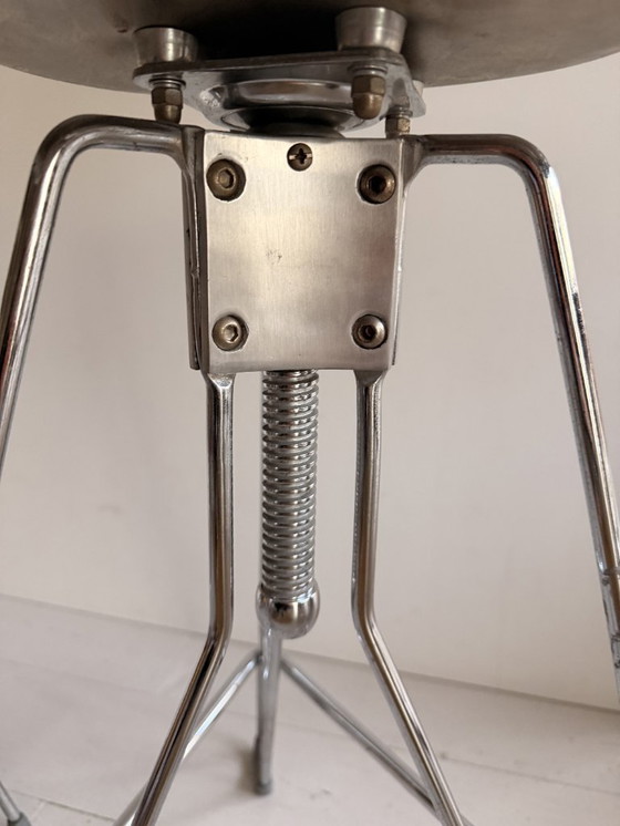 Image 1 of 2 tabourets de bar Yasu Sasamotu en acier inoxydable