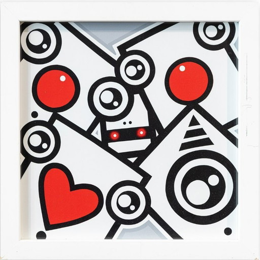 MISTER CLAY (Diego Brusegan), Original Street Art. "Untitled," 2024 - Signed lithograph, RARE edition 11/15