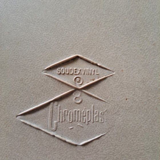 Image 1 of Vintage Chroméplast chair in Soudex Vinyl - Retro design