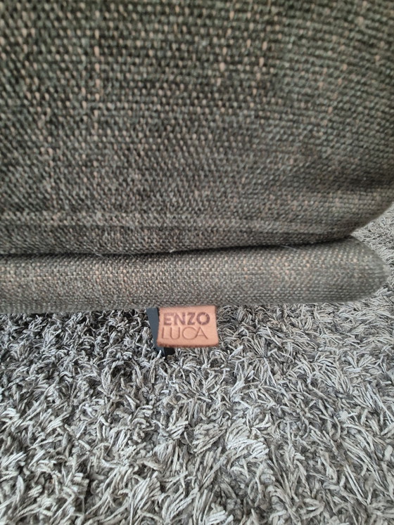 Image 1 of Green Enzo Luca 4-seater sofa with ottoman