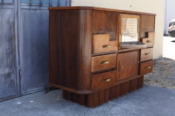 Image 1 of Außergewöhnlicher italienischer Art-Deco-Barschrank, um 1925