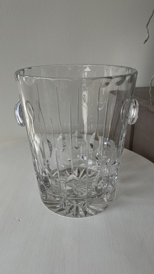 Hand-cut crystal champagne bucket, Lemberg Goebel brand, numbered edition