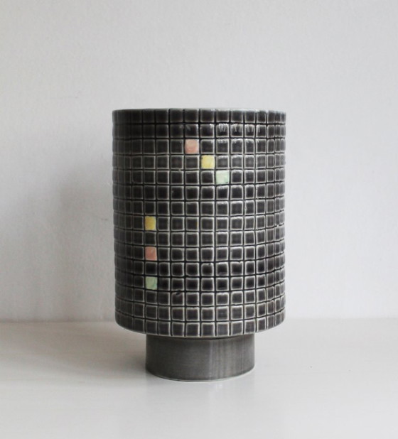 Image 1 of Keramikmosaikvase aus den 1960er Jahren