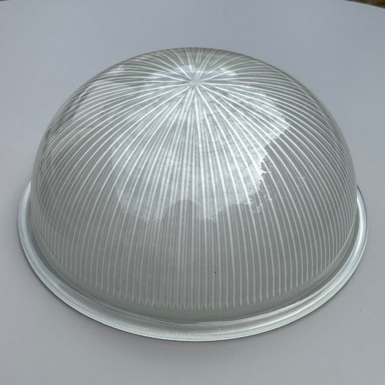 Lámpara de techo Holophane Art Deco – cristal prismático – circa 1930 – Plafones, Glass (photo 3 of 5)