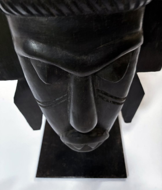 Image 1 of Afrikanische Stammeskunst • Senufo-Maske • Elfenbeinküste • Ebenholz • 1960