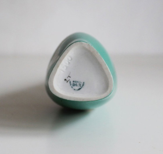 Image 1 of Vase en céramique verte des années 1960, créé par Jaroslav Jezek pour Royal Dux.