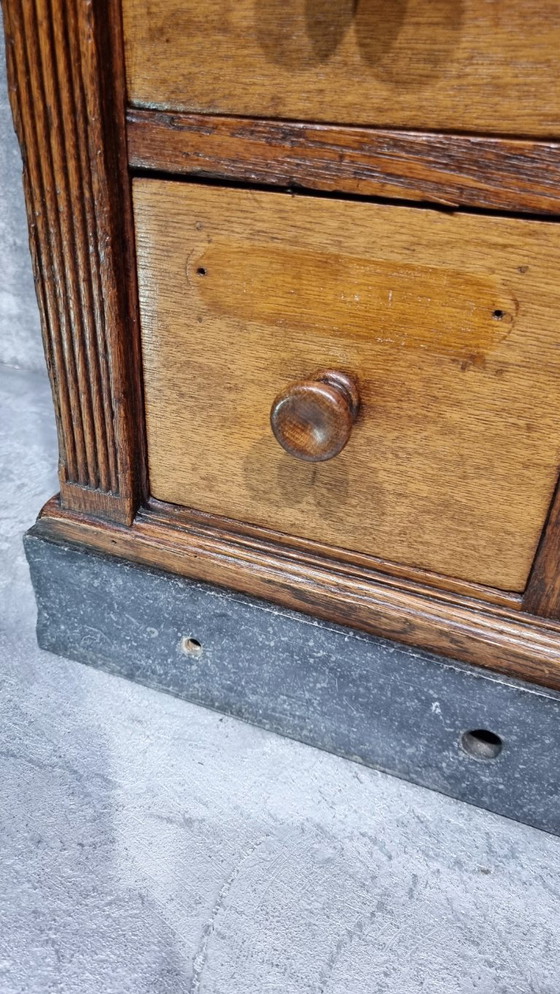 Image 1 of Apothecary Cabinet Drawers Antique Pharmacy Cabinet