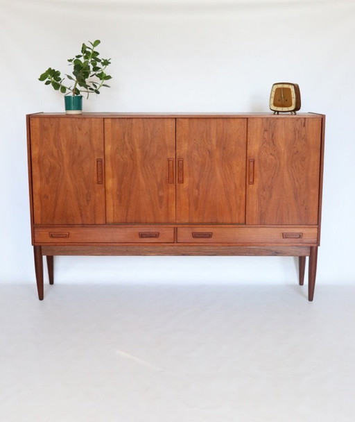 Vintage teak highboard Danish design sideboard sideboard