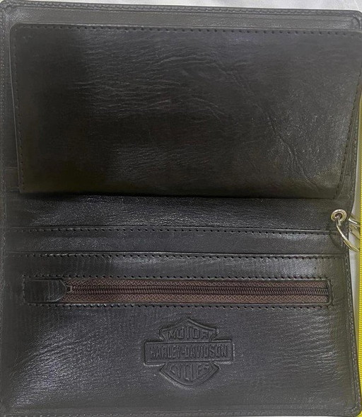 Porte-monnaie Harley-Davidson pour homme - cuir véritable - Nouveau