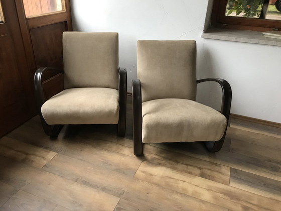 Set of H 269 Lounge Chairs by Jindrich Halabala, 1930s, Armchairs (photo 3 of 8)