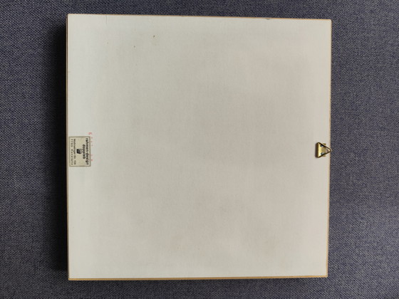 Image 1 of Olieverfschilderij "Windmolen in landschap" gesigneerd A. Schiele 1952, 27,5 x 27,5 cm Kunst