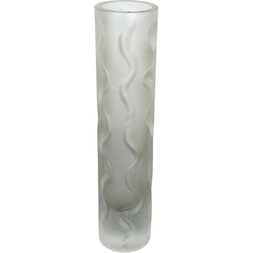 Vase vintage en verre soufflé à la bouche par Peill et Putzler, Allemagne 1970