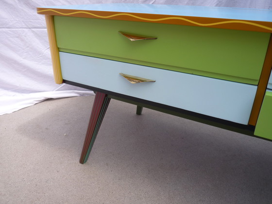 Image 1 of Commode basse  4 tiroirs