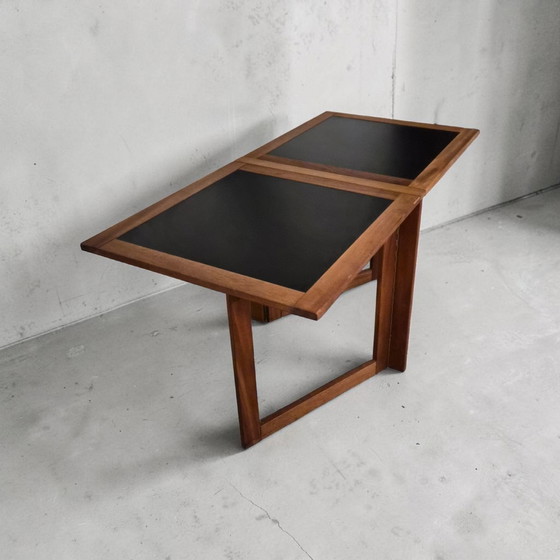 Image 1 of Vintage folding teak side table, Arne Robbert Dansih, Made in Denmark