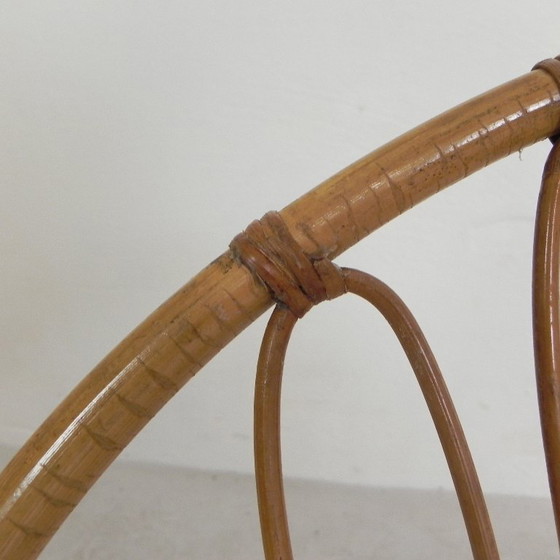 Image 1 of Juego de 2 sillas infantiles de ratán y bambú Rohe Noordwolde, años 50