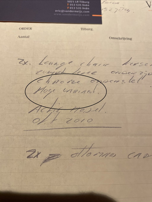 Lounge chair Ray en Charles Eames inclusief Ottoman