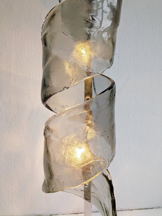 Image 1 of Muranoglass Floor Lamp 'Spiral' by Mazzega 1970s