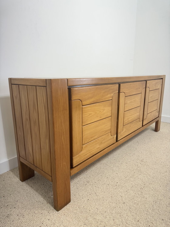 Groot vintage dressoir van Chauvin S.A. – jaren 70 – High boards, Wood (photo 11 of 11)