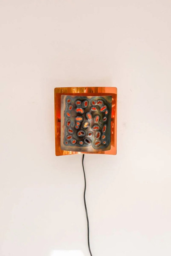 Vintage brutalistische koperen wandlamp van Boréns, jaren 60. – Wandlampen, Metal, Copper, Scandinavian (photo 4 of 15)