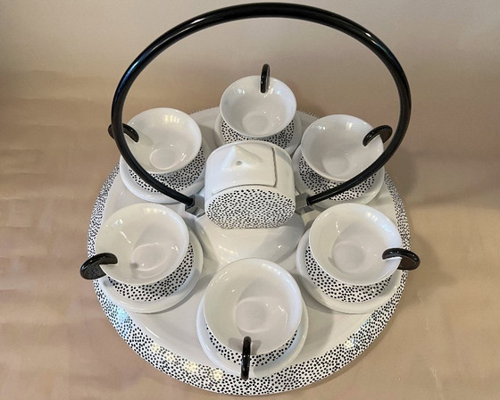 Centrotavola Massimo Materassi, Mas Italy, ceramica Memphis, set completo – Servizi da tavola, Metal (photo 3 of 18)