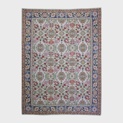 Antiek Balkan Kilim tapijt | Platgeweven wollen tapijt | 260 × 330 cm (102 × 130 inch) – vloerkleden en tapijten, Wool