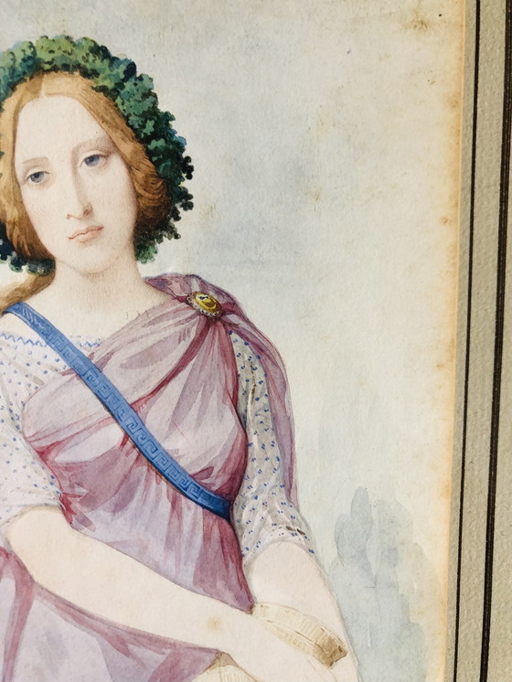 Image 1 of Ritratto ad acquerello di Auguste Galimard (1813-1880)