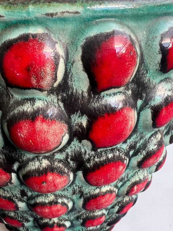 Monumental Bay Keramik Fat Lava Floor Vase – Attributed to Bodo Mans, West Germany 1970s - Model 64 - 50 (photo 4 of 10)