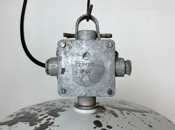 Image 1 of Lampada a sospensione industriale in alluminio pressofuso polacco di Mesko, anni '70