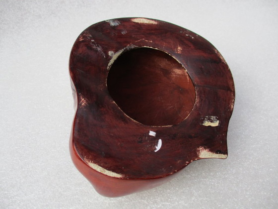 Image 1 of Goebel SchauBach Wall sculpture of girl's face, material Achatit, 1957.(D).