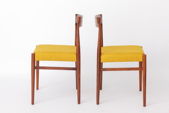 Paar Vintage Teak Eetkamerstoelen van Casala, nieuw gestoffeerd, Duitsland, jaren 60 – Textile (photo 2 of 11)