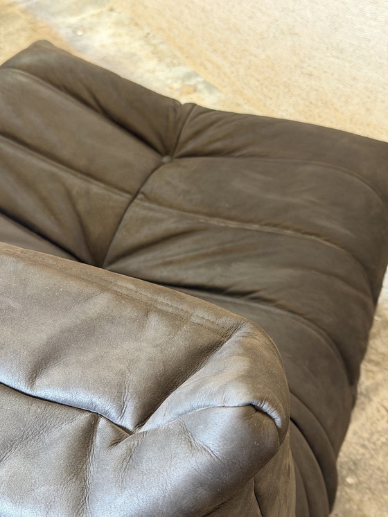 Image 1 of Togo 1 zit Ligne Roset in zwart aniline leder