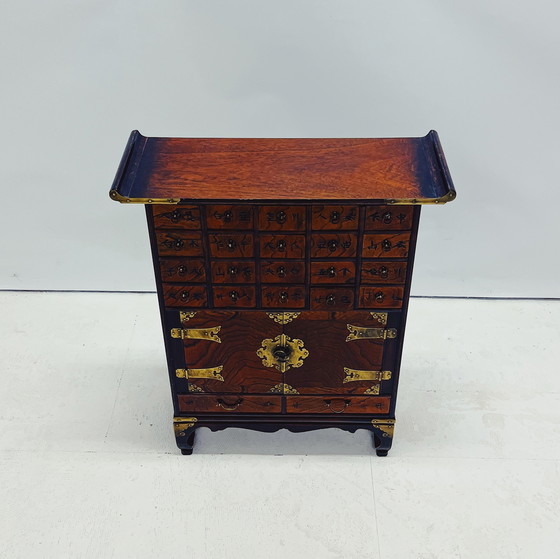 Image 1 of Antique Korean Apothecary Cabinet