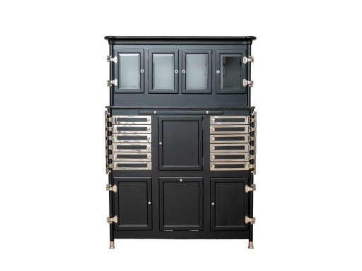 Duitse instrumentenkast voor tandartsen van Arnold Biber, Pforzheim, circa 1920. – vitrinekasten, Wood