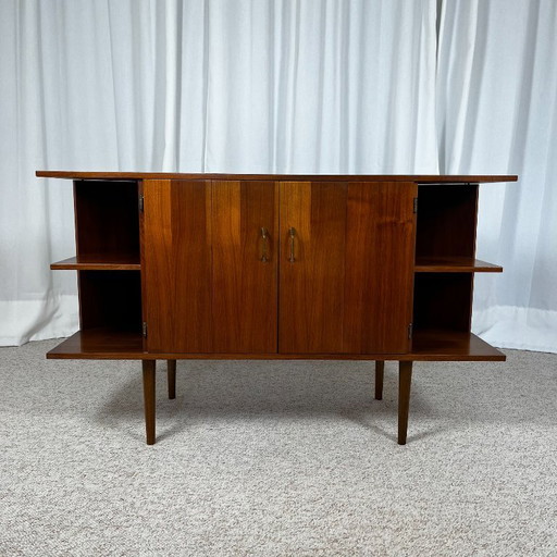 Lowboard aus Teakfurnier, 1960/70, Midcentury Modern