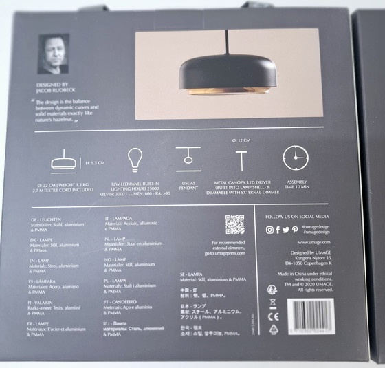 Image 1 of Precio del nuevo conjunto de productos Umage Hazel Mini Black de 2 unidades