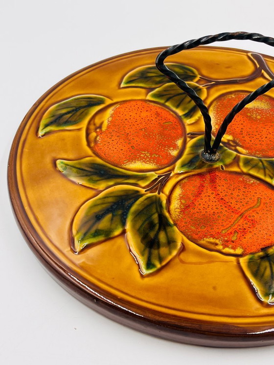 Image 1 of Plateau à Fromage décor fruit Vallauris